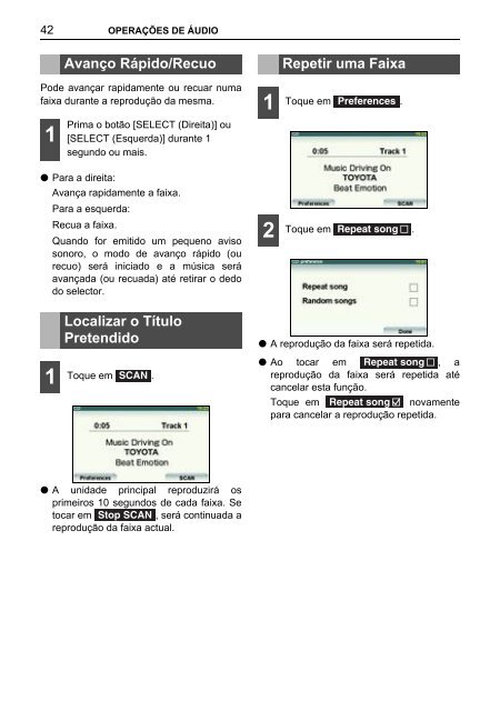 Toyota TNS410 - PZ420-E0333-PT - TNS410 - mode d'emploi