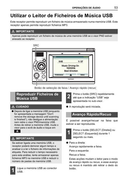 Toyota TNS410 - PZ420-E0333-PT - TNS410 - mode d'emploi