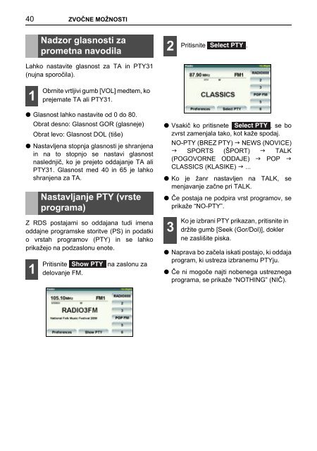 Toyota TNS410 - PZ420-E0333-SL - TNS410 - mode d'emploi