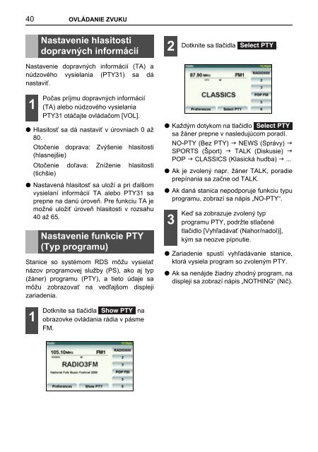 Toyota TNS410 - PZ420-E0333-SK - TNS410 - mode d'emploi