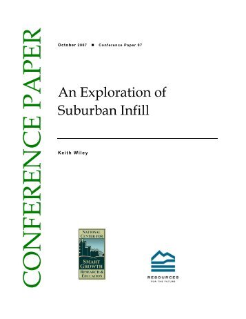 An Exploration of Suburban Infill - Resources for the Future