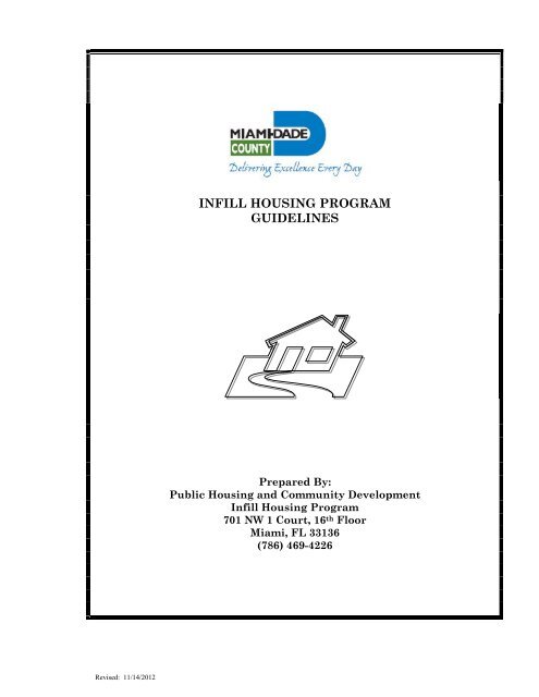 infill housing program guidelines miami dade portal