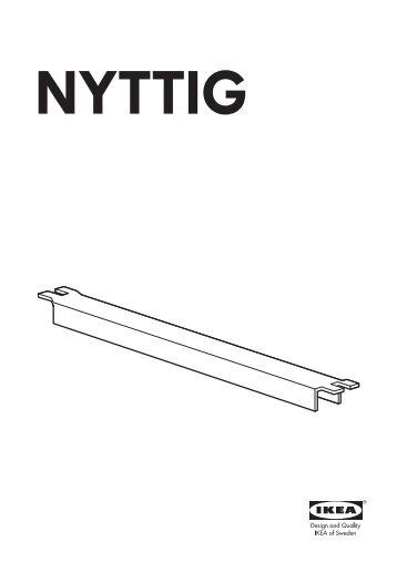 Ikea NYTTIG lista di collegamento piani cottura - 20172298 - Istruzioni di montaggio