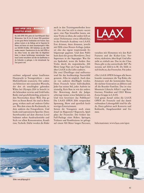 Graubünden Exclusiv – Winter 2015/2016