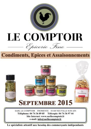 PDF du produit [ Epices & Condiments ]