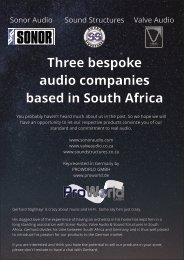 sonor audio brochure for flipbook