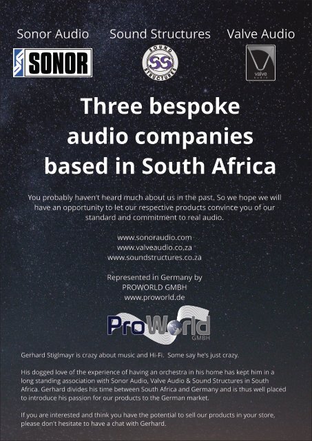 sonor audio brochure for flipbook