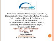 Nutritional Premixes Market