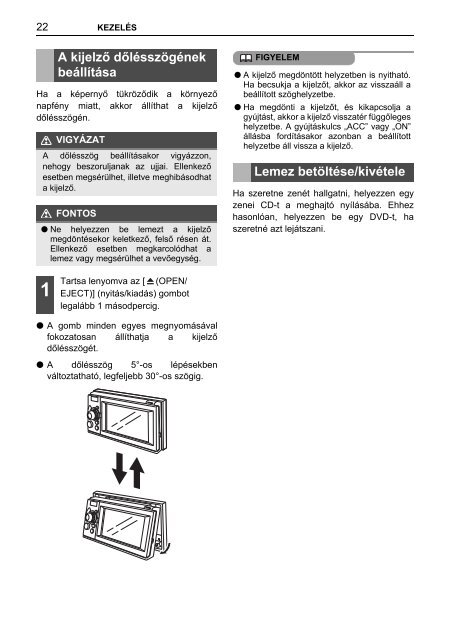 Toyota TNS410 - PZ420-E0333-HU - TNS410 - mode d'emploi