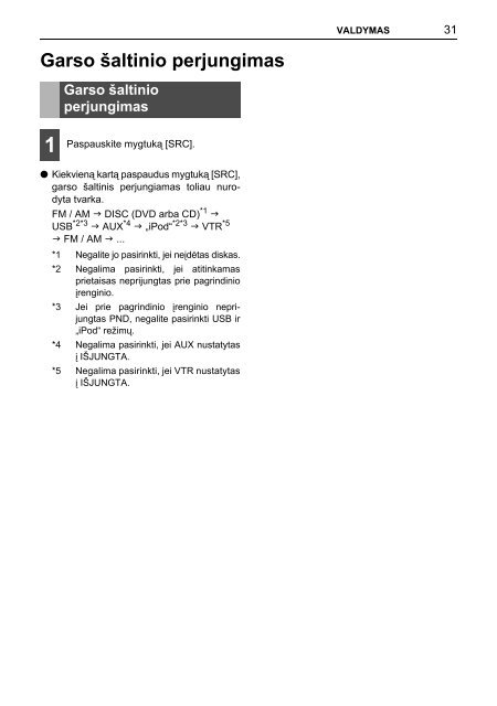 Toyota TNS410 - PZ420-E0333-LT - TNS410 - mode d'emploi