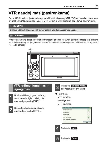 Toyota TNS410 - PZ420-E0333-LT - TNS410 - mode d'emploi