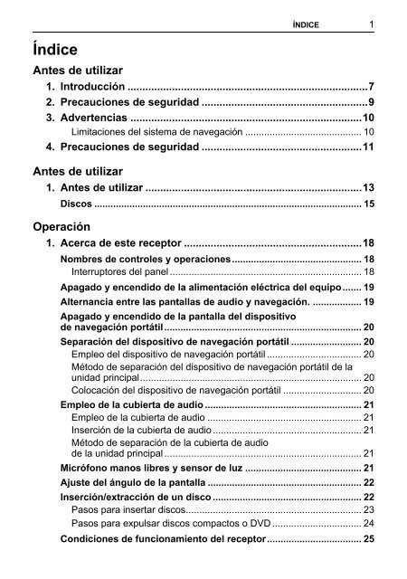 Toyota TNS410 - PZ420-E0333-ES - TNS410 - mode d'emploi