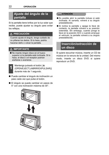 Toyota TNS410 - PZ420-E0333-ES - TNS410 - mode d'emploi