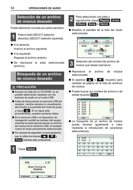 Toyota TNS410 - PZ420-E0333-ES - TNS410 - mode d'emploi