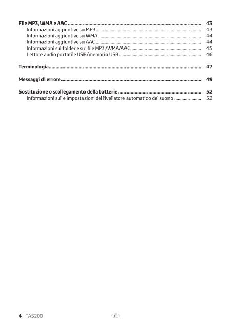 Toyota TAS200 - PZ420-00212-IT - TAS200 (Italian) - mode d'emploi