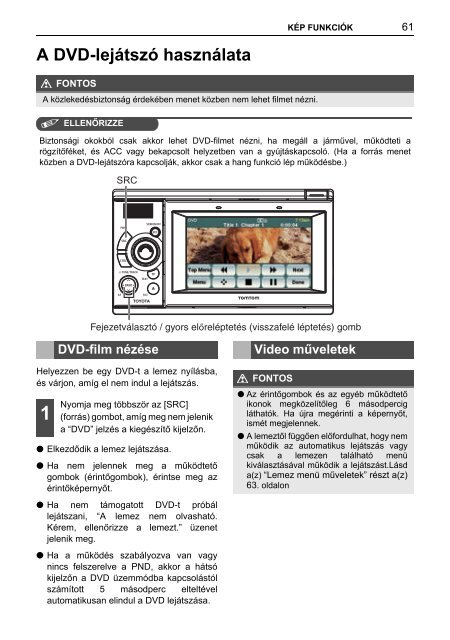 Toyota TNS410 - PZ420-E0333-HU - TNS410 - mode d'emploi