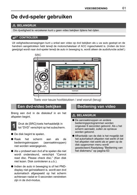 Toyota TNS410 - PZ420-E0333-NL - TNS410 - mode d'emploi