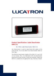 Product Specification: Label Deactivator DAV-111