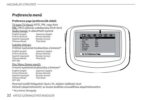 Toyota Rear Entertainment System - PZ462-00207-00 - Rear Entertainment System - Hungarian - mode d'emploi