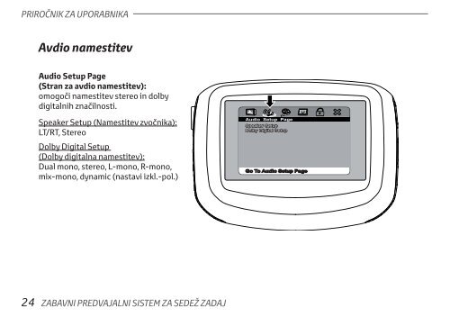 Toyota Rear Entertainment System - PZ462-00207-00 - Rear Entertainment System - Slovenian - mode d'emploi