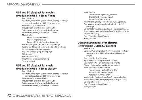 Toyota Rear Entertainment System - PZ462-00207-00 - Rear Entertainment System - Slovenian - mode d'emploi