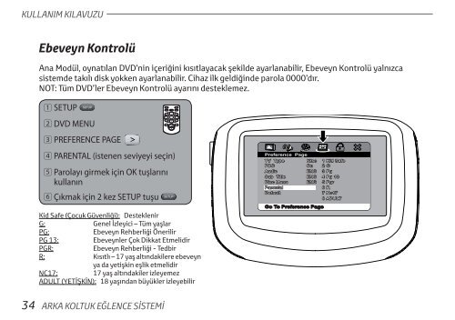 Toyota Rear Entertainment System - PZ462-00207-00 - Rear Entertainment System - Turkish - mode d'emploi