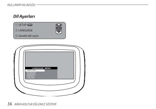 Toyota Rear Entertainment System - PZ462-00207-00 - Rear Entertainment System - Turkish - mode d'emploi