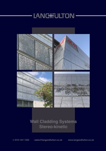 Wall Cladding Systems Stereo-kinetic