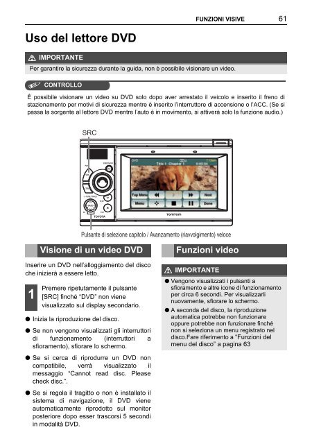 Toyota TNS410 - PZ420-E0333-IT - TNS410 - mode d'emploi