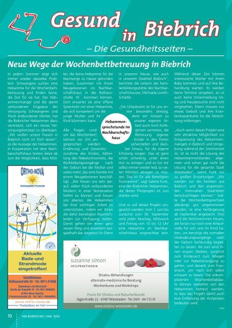 DER BIEBRICHER, Nr. 294, Mai 2016