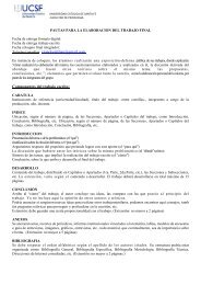 PAUTAS PARA LA ELABORACION DEL TRABAJO FINAL -ucsf-