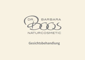 Dr. Barbara Boos Gesichtsbehandlung