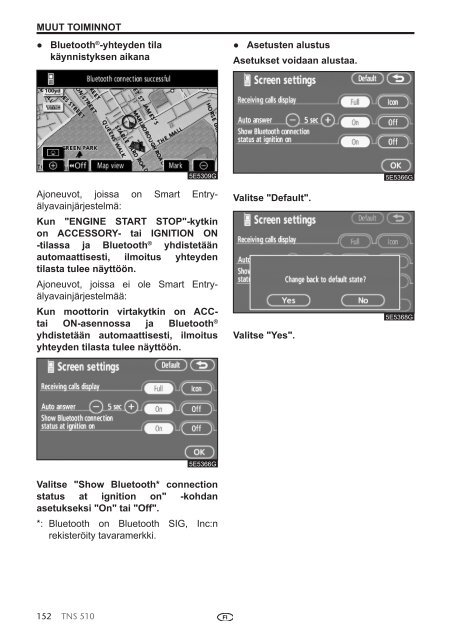 Toyota TNS510 - PZ445-00333-FI - TNS510 (Finnish) - mode d'emploi