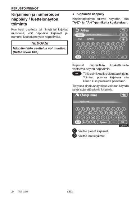 Toyota TNS510 - PZ445-00333-FI - TNS510 (Finnish) - mode d'emploi