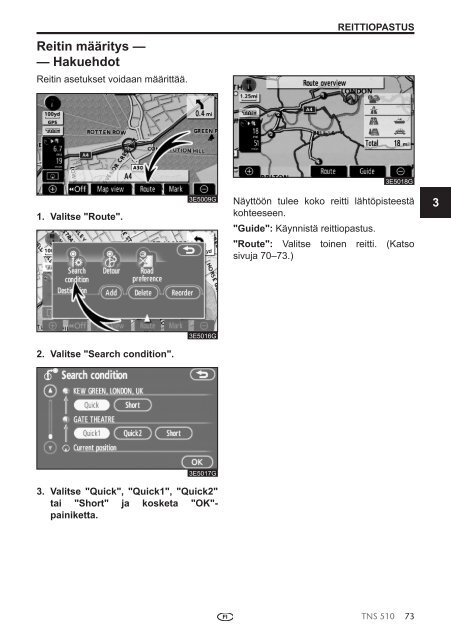 Toyota TNS510 - PZ445-00333-FI - TNS510 (Finnish) - mode d'emploi