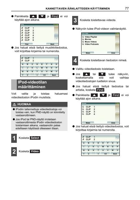 Toyota TNS410 - PZ420-E0333-FI - TNS410 - mode d'emploi