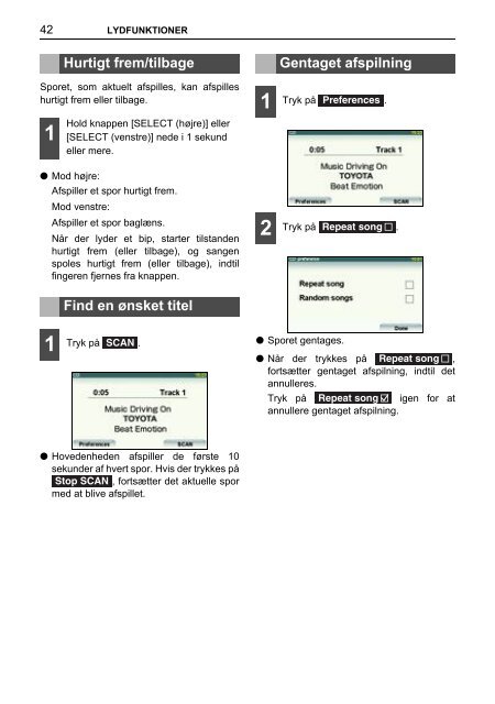 Toyota TNS410 - PZ420-E0333-DA - TNS410 - mode d'emploi