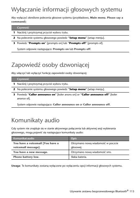 Toyota Bluetooth SWC English Czech Hungarian Polish - PZ420-00291-EE - Bluetooth SWC English Czech Hungarian Polish - mode d'emploi