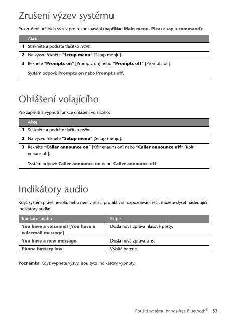 Toyota Bluetooth SWC English Czech Hungarian Polish - PZ420-00291-EE - Bluetooth SWC English Czech Hungarian Polish - mode d'emploi