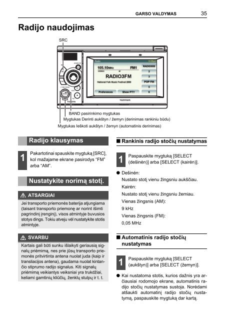 Toyota TNS410 - PZ420-E0333-LT - TNS410 - mode d'emploi