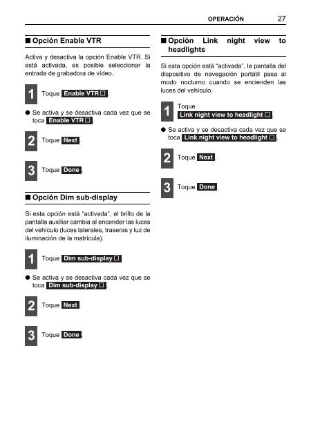 Toyota TNS410 - PZ420-E0333-ES - TNS410 - mode d'emploi