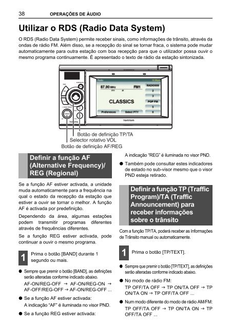 Toyota TNS410 - PZ420-E0333-PT - TNS410 - mode d'emploi