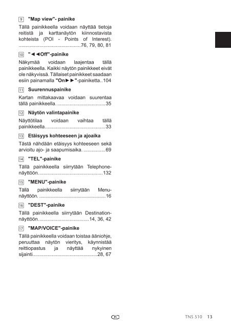 Toyota TNS510 - PZ445-00333-FI - TNS510 (Finnish) - mode d'emploi