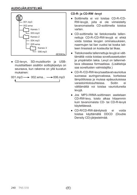 Toyota TNS510 - PZ445-00333-FI - TNS510 (Finnish) - mode d'emploi