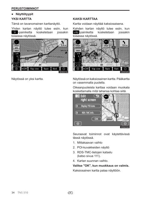 Toyota TNS510 - PZ445-00333-FI - TNS510 (Finnish) - mode d'emploi