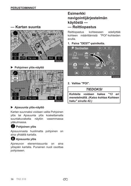 Toyota TNS510 - PZ445-00333-FI - TNS510 (Finnish) - mode d'emploi