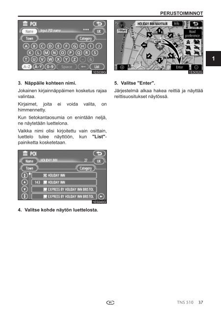 Toyota TNS510 - PZ445-00333-FI - TNS510 (Finnish) - mode d'emploi