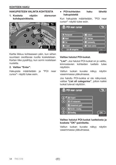 Toyota TNS510 - PZ445-00333-FI - TNS510 (Finnish) - mode d'emploi