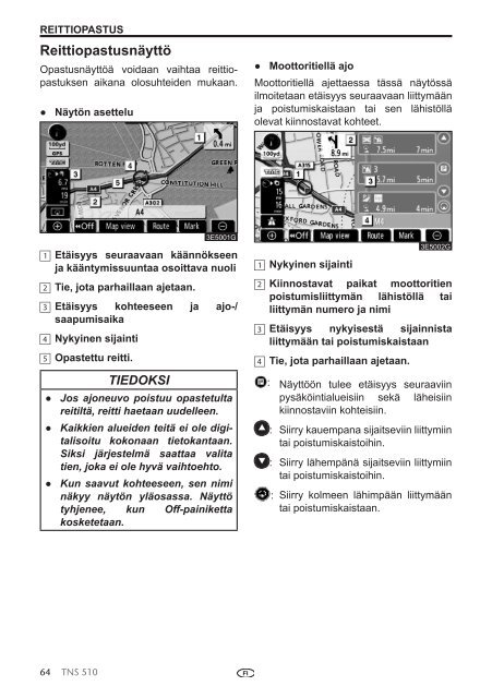 Toyota TNS510 - PZ445-00333-FI - TNS510 (Finnish) - mode d'emploi