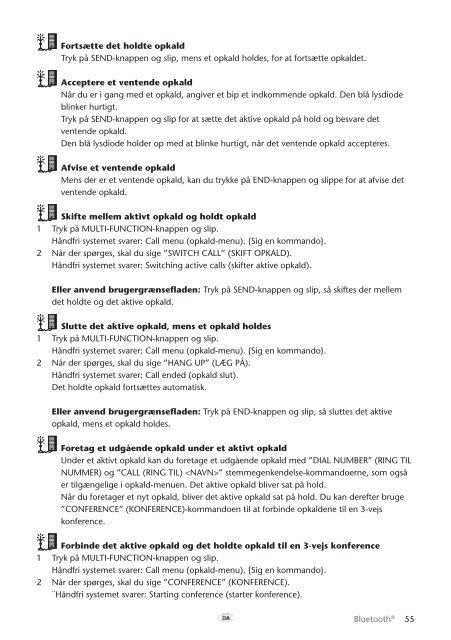 Toyota Bluetooth UIM English Danish Finnish Norwegian Swedish - PZ420-00295-NE - Bluetooth UIM English Danish Finnish Norwegian Swedish - mode d'emploi